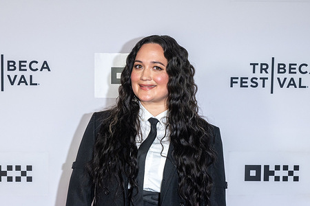 Lily Gladstone attends "In Memoriam" World Premiere during the 2026 Tribeca Film Festival at SVA Theatre in New York City.