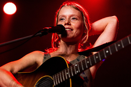Alice Phoebe Lou performs in a concert at Magazzini Generali in Milano.