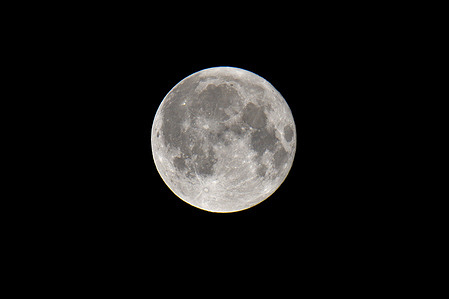 View of the Buck full moon in Marseille. Buck full moon in Marseille, France.
