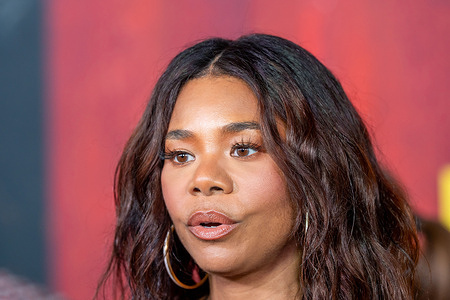 Regina Hall attends "The Sheep Detectives" New York Premiere at Jazz at Lincoln Center.