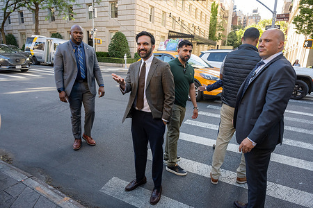 New York City Mayor Zohran Mamdani speaks to media after casting his ballot during early vote at the Metropolitan Museum of Art on June 20, 2026 in New York City.