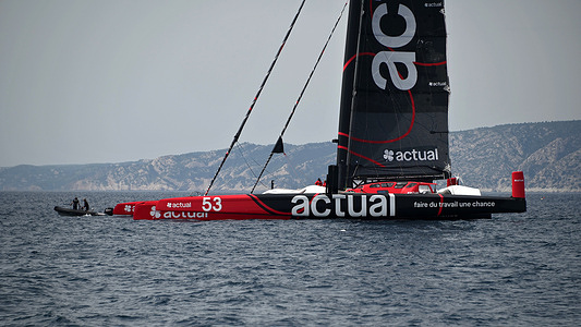 The trimaran Actual Ultim 4 will be stopping over in Marseille from April 27th to May 5th, 2026.