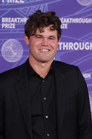 Magnus Carlsen attends the 12th Breakthrough Prize Ceremony at Barker Hangar.