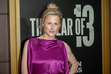 Mamie Gummer attends "The Fear Of 13" Broadway opening night at James Earl Jones Theater on April 15, 2026 in New York City.