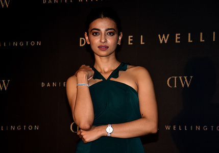 Actress Radhika Apte unveils Daniel Wellington exclusive Diwali festive collection watches and accessories at restaurant Estella, Juhu in Mumbai.