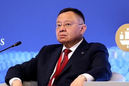 Irek Fayzullin, Minister of Construction and Housing and Communal Services of the Russian Federation seen during the National Goals and Regional Development tasks, tools, results session of the XXVIII St. Petersburg International Economic Forum at the Expo forum Convention and Exhibition Center.