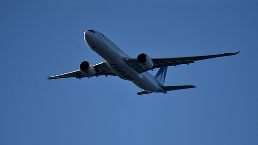 Corsair plane arrives at Marseille Provence Airport, France.