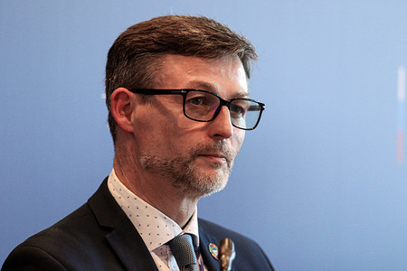 Damien Chevallier, Director of Maritime Safety Division International Maritime Organization (IMO) seen during the Autonomous Maritime Shipping session of the International Transport and Logistics Forum at Expo forum 2026.