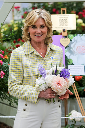 Anthea Turner at the Chelsea Flower Show 2022 on the press preview day.