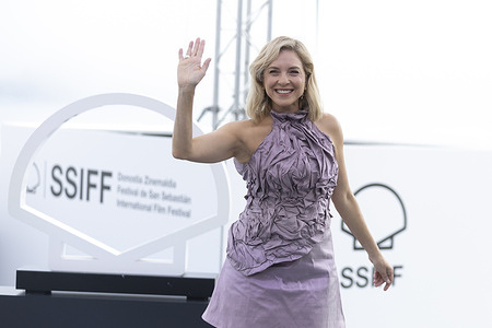 Carla Peterson attends '27 Noches (27 Nights)' Photocall during 73st San Sebastian International Film Festival at Kursaal Palace.