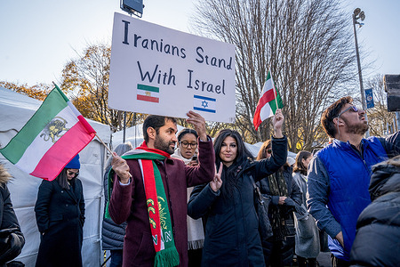 Protester holds a placard during The UJA (United Jewish Appeal) Solidarity Rally For The Hostages at Christie Pits park. Over 5000 people attended The UJA (United Jewish Appeal) Solidarity Rally For The Hostages at Christie Pits park. Participants, against the backdrop of solidarity banners, passionately voiced their support for the hostages being held by Hamas in Gaza. UJA Federation's mission is to preserve and strengthen the quality of Jewish life in Greater Toronto, Canada, Israel and around the world through philanthropic, volunteer and professional leadership.