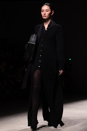 A model presents a creation by Greyhound Original during the Bangkok International Fashion Week 2025 at Siam Paragon shopping mall in Bangkok. The Bangkok International Fashion Week 2025 starts from 16 to 19 October 2025 at Siam Paragon under the theme 'Fashionably Extraordinary'.