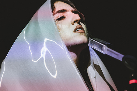 Singer Joan Thiele performs live on stage at Largo Venue in Rome.