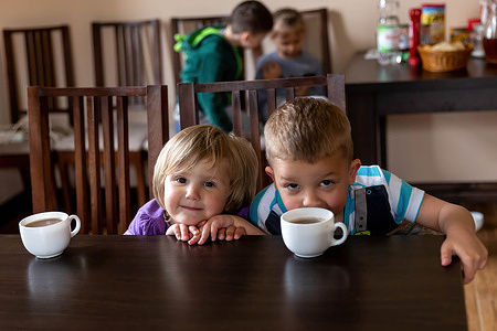 Ukrainian refugee children from Donetsk Oblast play in a shelter provided by the Greek Orthodox church. Nadyby village and its Greek Orthodox church have become a shelter for dozens of refugees from Kharkiv, Donetsk and Zaporizhzhia Oblast. The families are under the Pastoral Care of Priests and Monks in Nadyby.