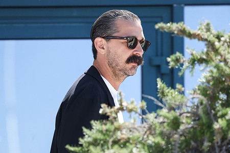 American actor and filmmaker Shia LaBeouf, arrives at the photocall of Slauson Rec during the 78th Festival de Cannes.