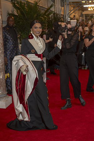 New York, United States - 05/05/2025 16:50:36: Mindy Kaling departs the Pierre Hotel for 2025 Met Gala in New York City.