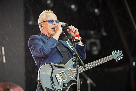 Nik Kershaw seen performing at Lets Rock Leeds 80s Festival in Temple Newsom, UK.