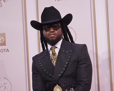 Shaboozey attends the 2025 BET Awards at Peacock Theater.