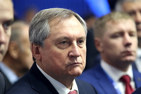 Minister of Energy of the Russian Federation, Nikolay Shulginov attends the 12th St. Petersburg International Gas Forum (PMGF 2023) in St. Petersburg.