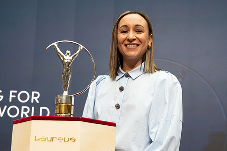 Jessica Ennis-Hill seen during the nominations announcement of the Laureus World Sports Awards 2026 at Real Casa de Correos.