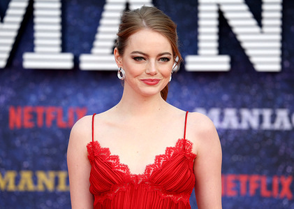 Emma Stone attends the World premiere of the new Netflix series "Maniac" at Southbank Centre in London.