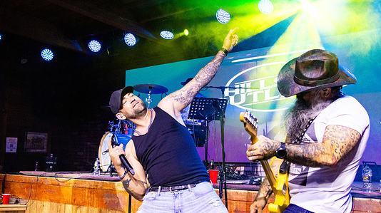 Louis Bigras of Hillside Outlaws and Joe Veltri perform at Cook County Saloon, Canada's longest-running Country Bar.