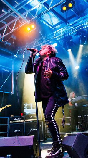 Paul Laine of Trooper seen performing at the Taste of Edmonton.