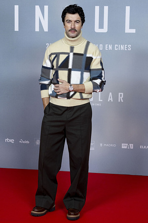 Javier Rey attends the 'Singular' Photocall at Hotel Urso in Madrid.