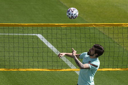 Ruben Neves of Portugal seen in action during the training session at Cidade do Futebol training ground in Oeiras.
Portugal football team trains before competing in the European football championship - EURO 2020 - scheduled to start on June 11th.