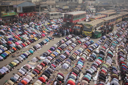 The first phase of a three-day Bishwa Ijtema, the second largest congregation of the Muslims after hajj, began on Friday on the bank of the Turag River.
