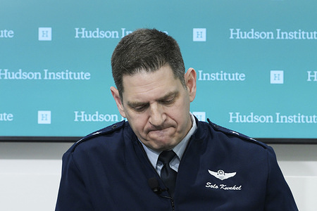 US Air Force Director for Force Design, Integration, and Wargaming Major General Joseph Kunke speaks about Air Force capabilities and how it can generate, in the near-term and beyond, combat-effective, agile, and adaptive airpower at Hudson Institute/Think Tank in Washington DC.
