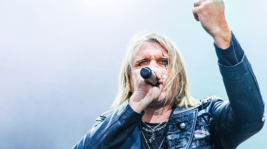 Neil Sanderson of 3 Days Grace seen performing at Rockin' Thunder.