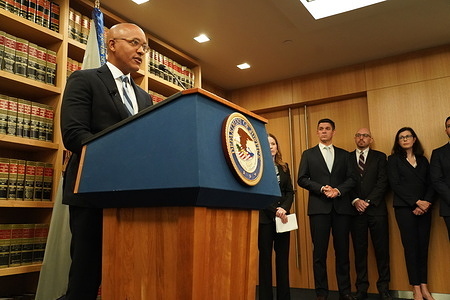 Damien WIlliams US. Attorney for the Southern District of New York unseals charges against New york City Mayor, Eric Adams for bribery, conspiracy, and campaign finance charges.