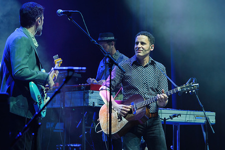 Singer Jairo Zavala, artistically known as Depedro performs on stage at Inverfest 2023 Festival at Circo Price in Madrid.