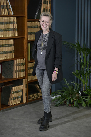 Milena Cocozza attends the photocall of Rai tv series Buonvino Misteri a Villa Borghese at Nuovo Centro Direzionale Rai.