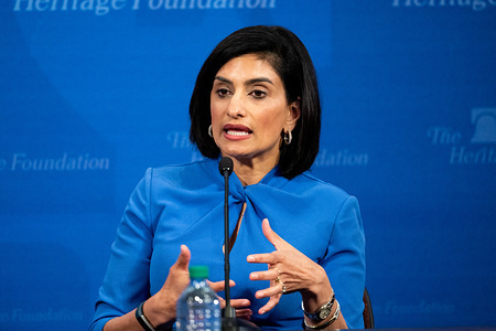 Seema Verma, Administrator, Centers for Medicare & Medicaid Services, U.S. Department of Health and Human Services speaks during the Heritage Foundation's event on "Medicare for All: How Government-Run Health Care Would Impact Americans" in Washington, DC.