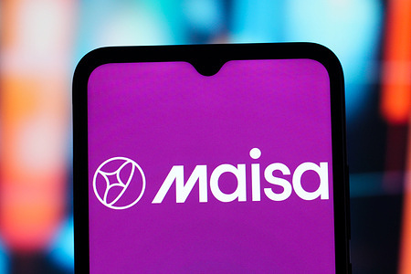 In this photo illustration, the Maisa AI logo is seen displayed on a smartphone screen.