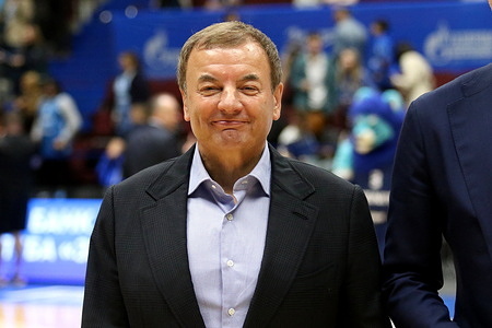 Sergey Kushchenko, President of the VTB United League seen during the Kondrashin and Belov Cup, between Zenit Saint Petersburg and Betcity Parma Perm at Arena. Final score; Zenit 89:78 Betcity Parma.