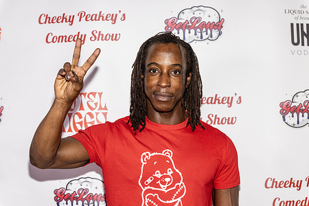 Actor Shaka Smith attends Christine Peake Presents Cheeky Peakey's Comedy Show at Hotel Ziggy.