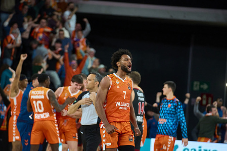 Braxton Key of Valencia basket seen during the Euroleague Regular Season Round 33 between Valencia Basket and Olympiacos Piraeus at Roig Arena Stadium. Final score: Valencia Basket 85:84 Olympiacos Piraeus