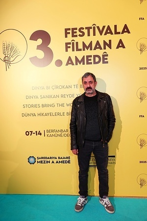 Famous actor Nazmi Kirik attends the screening of the Kurdish film Rojbash, at the 3rd Amed International Film Festival in Diyarbakir. Nazmi Kirik, received the Best Actor award during this year's International Adana Altın Koza (Golden Boll) Film Festival in Turkey. Kirik, also won the Best Actor Award of the 44th Istanbul Film Festival.
