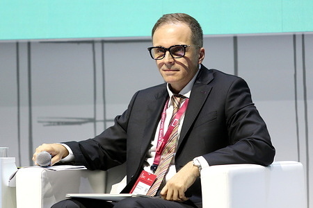 Alexander Danilov, Director of the Department of Banking Regulation and Analytics Bank of Russia of the Russian Federation attends the session Capital of banks: the systems backbone and a driver of stable growth at The new stage of the Alexandrinsky Theater.