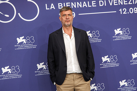 French director, producer and actor Jérôme Pierrat attends the photocall of the film "La Moula" during the 83rd Venice International Film Festival in Venice, Italy.