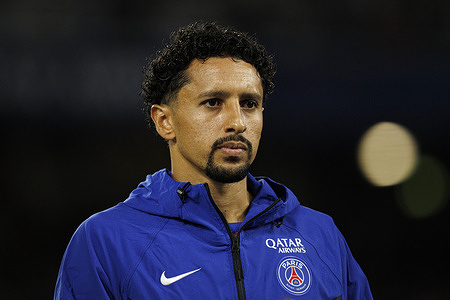 Marcos Aoás Corrêa, aka Marquinhos (Paris Saint-Germain) seen during UEFA Super Cup 2026 game between teams of Paris Saint-Germain and Aston Villa at Red Bull Arena. Final score; PSG 2 : 1 Aston Villa.
