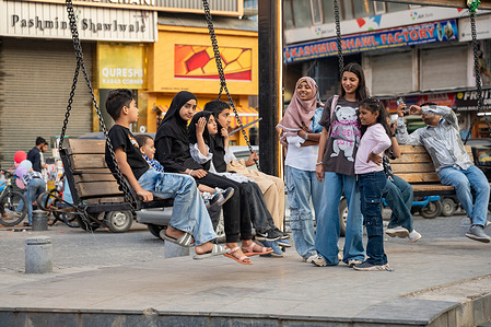 Children are seen enjoying their evening at the city centre following the ceasefire agreement between India and Pakistan. According to media reports, just hours after India and Pakistan formally agreed to halt military operations against each other, loud explosions were heard across Srinagar and other border districts as Pakistani drones reportedly entered Indian airspace. The ceasefire agreement came after several days of military escalation, deadly cross-border attacks, and a series of accusations and counter-accusations, which had raised serious concerns that the two nuclear-armed neighbours could engage in a fifth full-scale war since 1947.