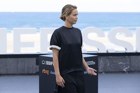 Jennifer Lawrence attends 'Die My Love' Photocall during the 73rd San Sebastian International Film Festival at Kursaal Palace.