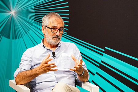 Javier Fesser attends a press conference at Teatro Cervantes in Malaga.
Javier Fesser received Biznaga de Honor Award of Festival de Malaga 2021.