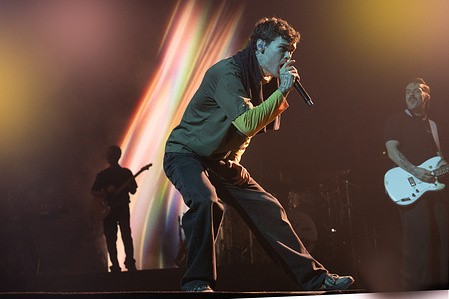 Riccardo Fabbriconi aka Blanco performs live at Palapartenope during the "Il primo Tour nei Palazzetti".