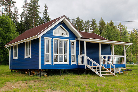 Country house in a village in the Priozersky district of the Leningrad region of the Russian Federation.