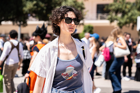 Tecla Insolia attends the COMICON 2025 tv series. COMICON 2025 is the 25th edition of the COMICON, International Pop Culture Festival, held in Naples, Italy, from May 1 to 4, 2025. Recognized as one of Europe's premier pop culture events, it encompasses a wide array of attractions, including comics, video games, TV series, cinema, cosplay, music, and art exhibitions. This milestone edition features a global lineup of esteemed creators, such as Shin’ichi Sakamoto, Yuji Horii, Dave McKean, and Altan, who will receive a Lifetime Achievement Award. The festival also emphasizes Naples' cultural heritage through initiatives like "Drawing the City's Heritage," where artists depict the city's essence through illustrations. With over 150,000 attendees expected, COMICON 2025 stands as a vibrant celebration of creativity and pop culture.